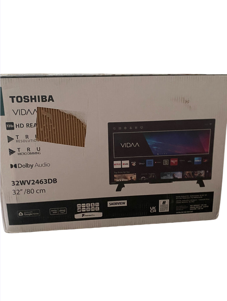 Toshiba 32" WV2553DB HD Ready Smart VIDAA VIDAA Voice 2025